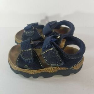 Wolf Island Kids Size 5.5 Blue Hook Loop Straps Smart Fit Sandals